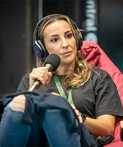 Francesca on podcast